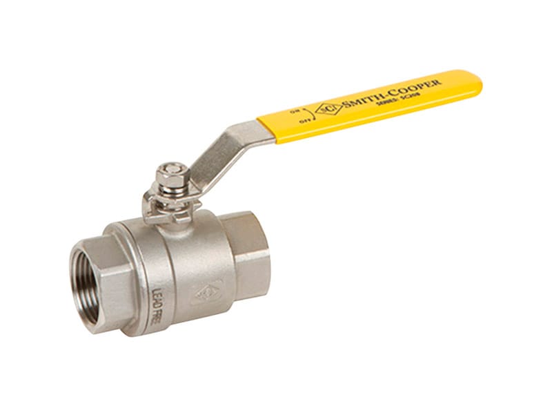 Smith-Cooper 4373001040 3/4 in. 304 Stainless Steel FIP Ball Valve Full Port Lever