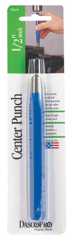 Dasco Pro 534-0 1/2 in. High Carbon Steel Center Punch 5-1/2 in. L 1 pc