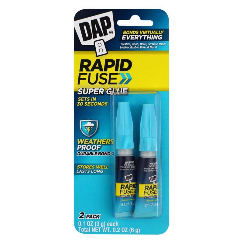 Dap 7079800158 Rapid Fuse High Strength Glue Clear All Purpose Adhesive 2 gm