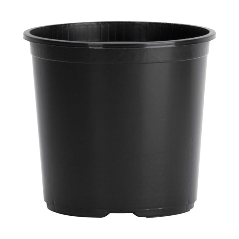 HC Companies NRTOT1G3G18 7 in. H X 6-1/2 in. W X 6.5 in. D Plastic Basic Flower Pot Black