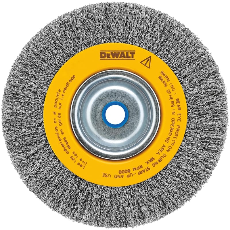Dewalt DW4905 6 in. Fine Crimped Bench Grinder Wire Wheel Metal 6000 rpm 1 pc